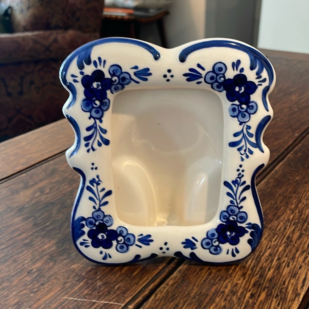 Delft Holland Ceramic Picture Frame